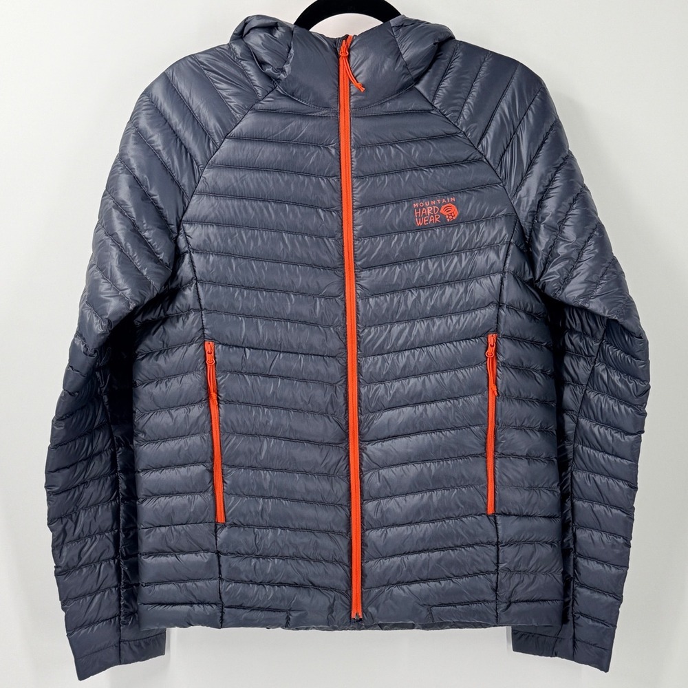 Mountain Hardwear Ghost Whisperer 2 Hoody Mens Small Grey 800-Fill Down Puffer